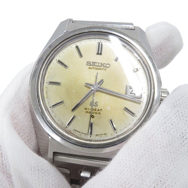 セイコー グランドセイコー ハイビート 36000 6145-8000 SEIKO 腕時計 シルバー文字盤 ヴィンテージ