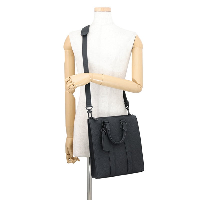 ルイヴィトン ハンドバッグ モノグラム・トリヨン サックプラ・クロス M21884 LOUIS VUITTON 2way 黒 ブラック