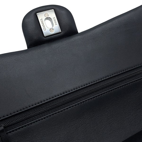 シャネル チェーンショルダーバッグ マトラッセ25 ココマーク ラムスキン ダブルチェーン A01112 CHANEL 黒