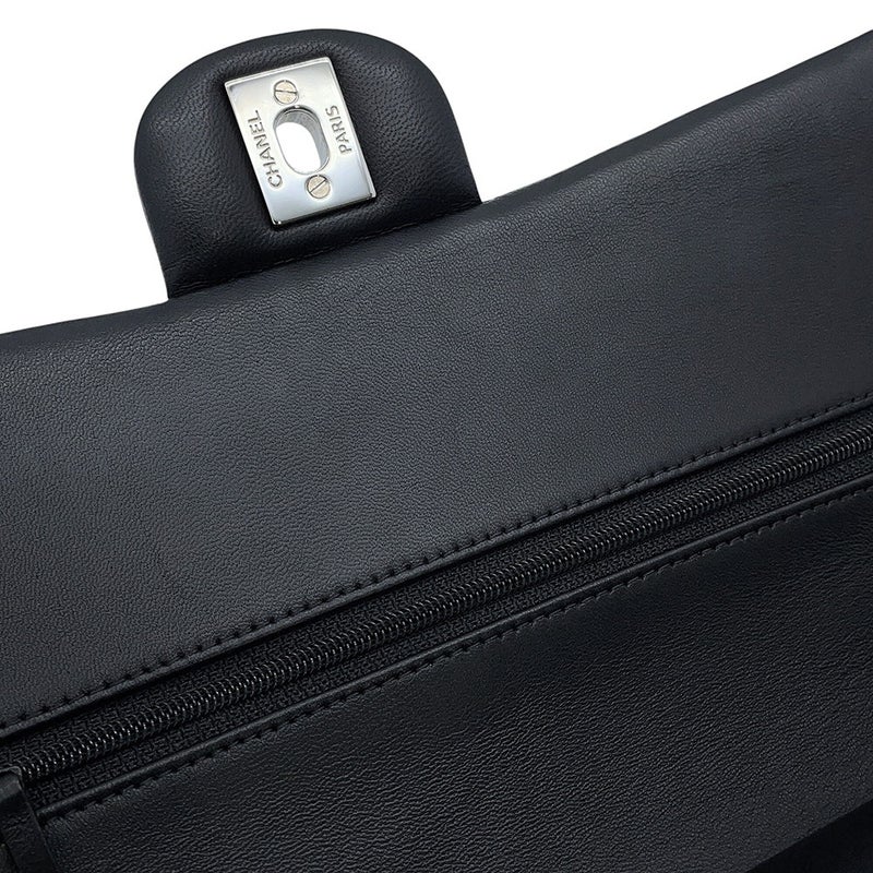 シャネル チェーンショルダーバッグ マトラッセ25 ココマーク ラムスキン ダブルチェーン A01112 CHANEL 黒