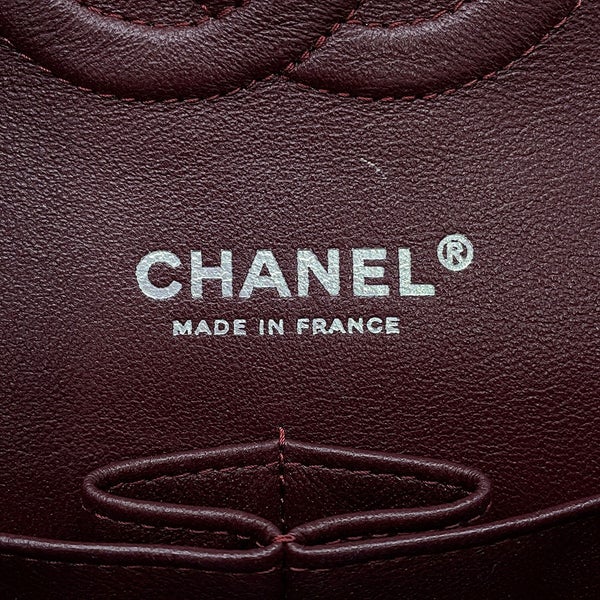 シャネル チェーンショルダーバッグ マトラッセ25 ココマーク ラムスキン ダブルチェーン A01112 CHANEL 黒
