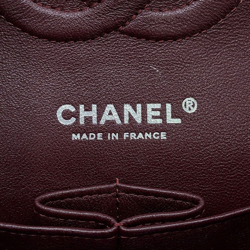 シャネル チェーンショルダーバッグ マトラッセ25 ココマーク ラムスキン ダブルチェーン A01112 CHANEL 黒