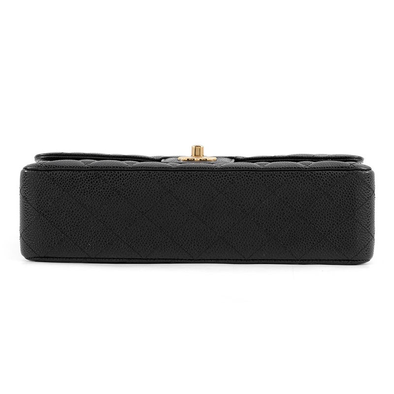 シャネル チェーンショルダーバッグ マトラッセ25 ココマーク キャビアスキン ダブルチェーン A01112 CHANEL 黒