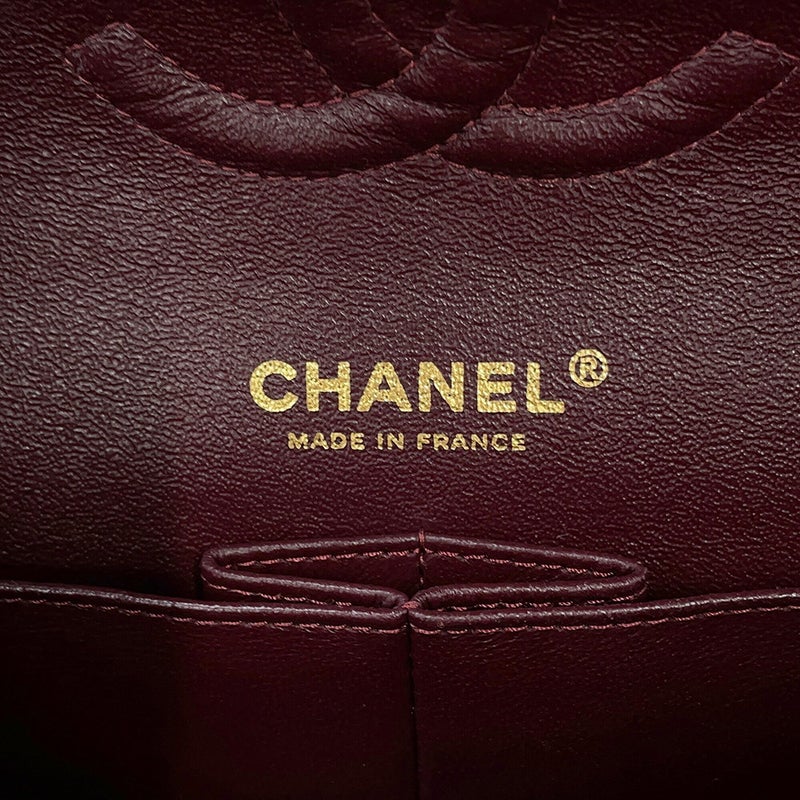 シャネル チェーンショルダーバッグ マトラッセ25 ココマーク キャビアスキン ダブルチェーン A01112 CHANEL 黒
