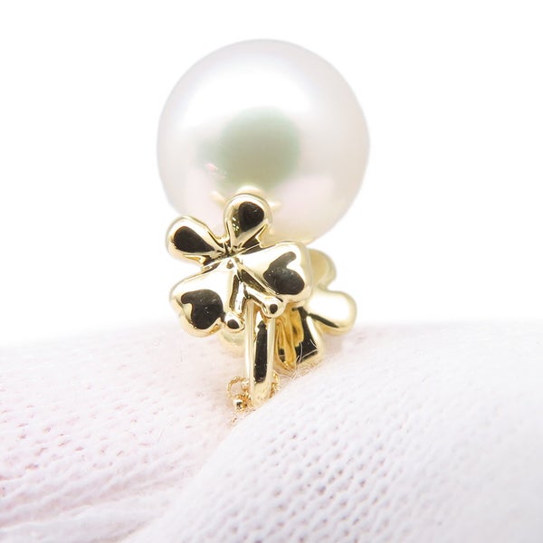 タサキ ネックレス フラワー バタフライ あこや真珠 パール K18YGイエローゴールド TASAKI ペンダント 花 蝶々