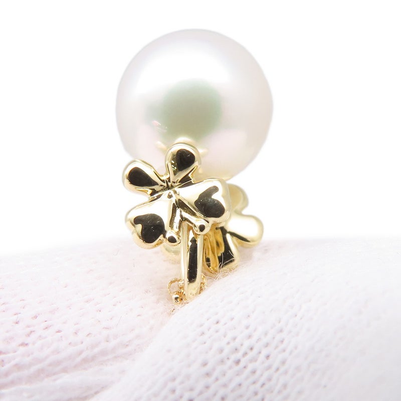タサキ ネックレス フラワー バタフライ あこや真珠 パール K18YGイエローゴールド TASAKI ペンダント 花 蝶々