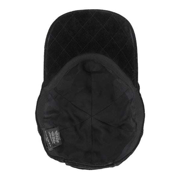 シャネル キャップ ココマーク スエード ステッチ AAB759 CHANEL 帽子 黒