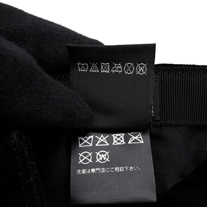 シャネル キャップ ココマーク スエード ステッチ AAB759 CHANEL 帽子 黒