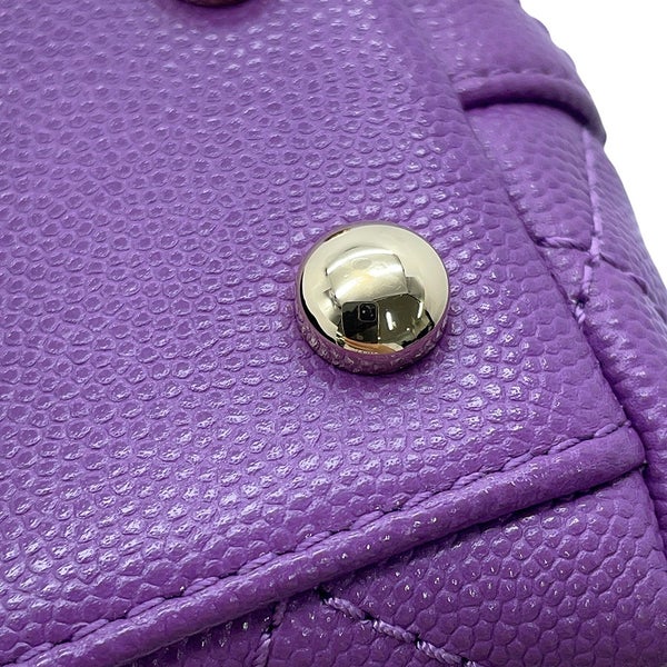 シャネル ハンドバッグ ココマーク マトラッセ ココハンドル XXS キャビアスキン AS2215 2wayショルダー CHANEL