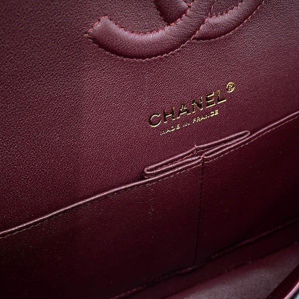 シャネル チェーンショルダーバッグ マトラッセ25 ココマーク キャビアスキン ダブルチェーン A01112 CHANEL 黒