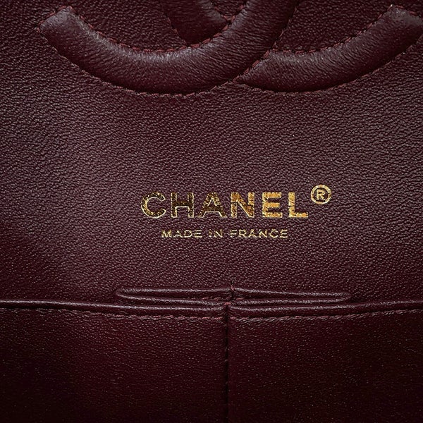 シャネル チェーンショルダーバッグ マトラッセ25 ココマーク キャビアスキン ダブルチェーン A01112 CHANEL 黒