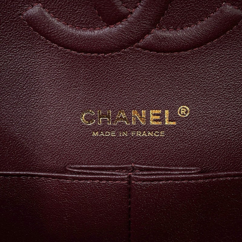 シャネル チェーンショルダーバッグ マトラッセ25 ココマーク キャビアスキン ダブルチェーン A01112 CHANEL 黒