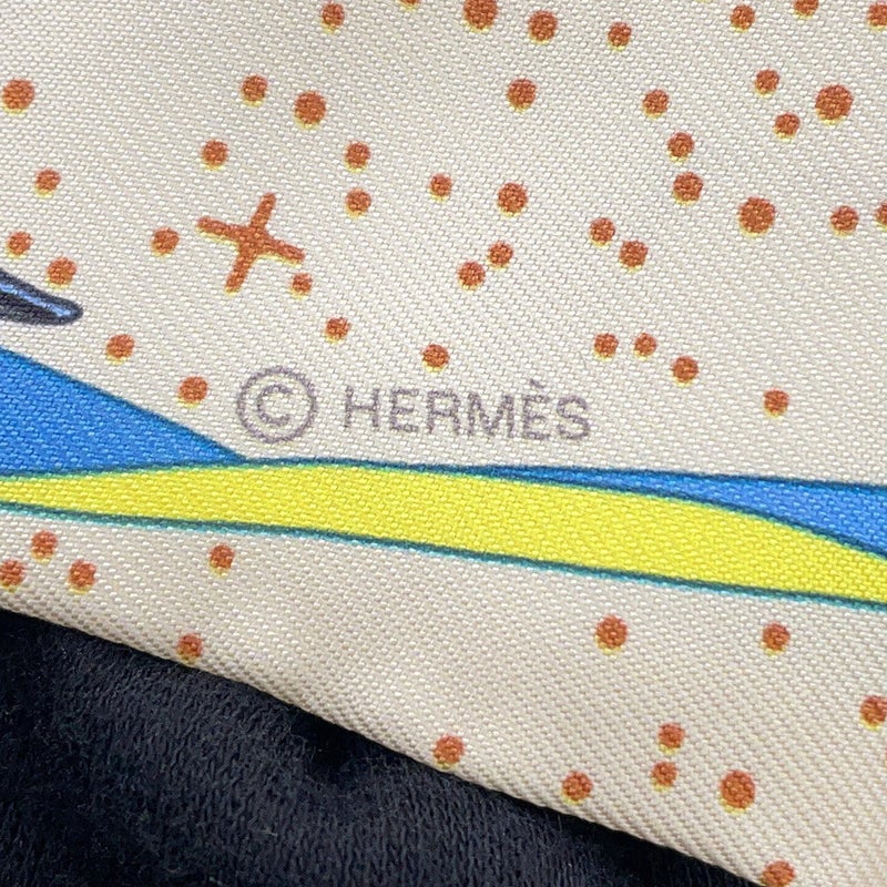 エルメス スカーフ ツイリー スペースダービー Space Derby HERMES シルクツイル 2022年秋冬