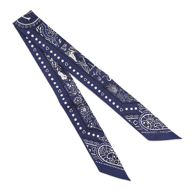 エルメス スカーフ ツイリー 空と海の間 バンダナ Entre Ciel et mer Bandana HERMES シルクツイル 2018年秋