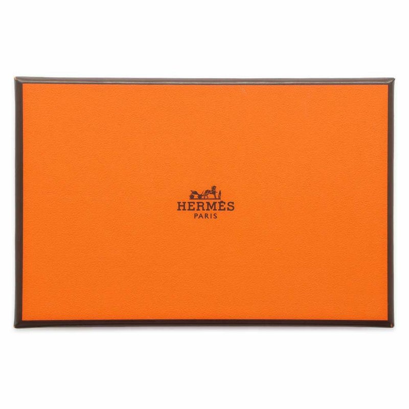 エルメス コインケース カルヴィ デュオ エトゥープ/シルバー金具 ヴォーエプソン W刻印 財布