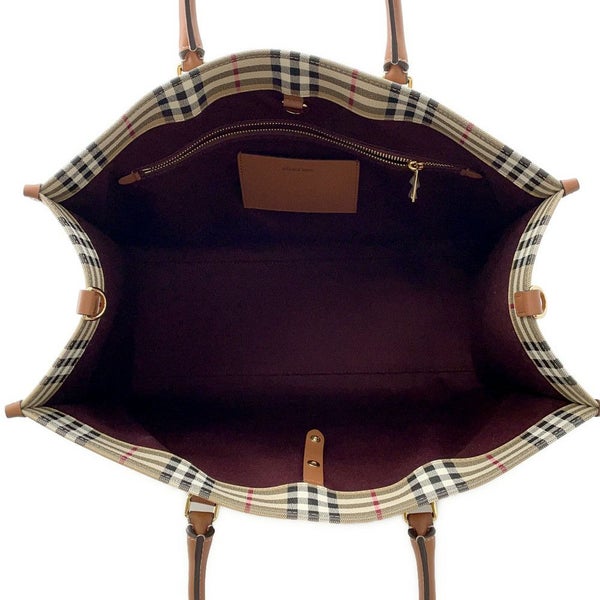 バーバリー トートバッグ フレヤトート ミディアム PVC/レザー 8097568 BURBERRY 2wayショルダーバッグ