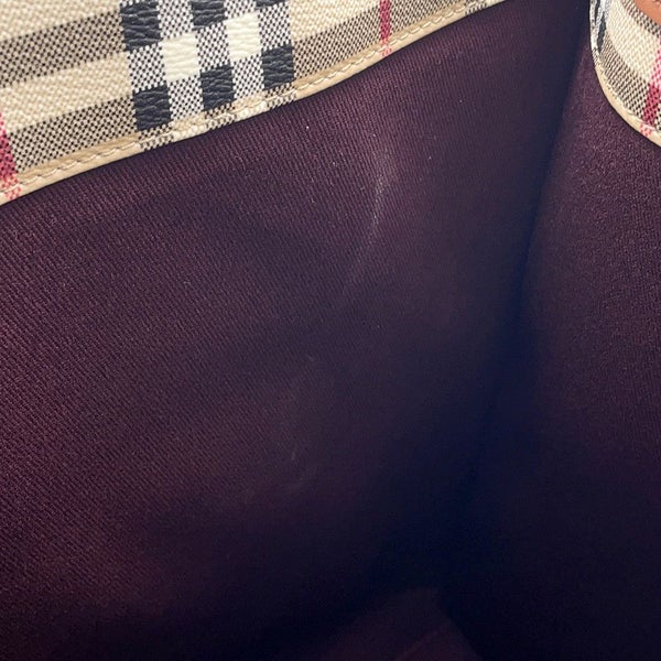 バーバリー トートバッグ フレヤトート ミディアム PVC/レザー 8097568 BURBERRY 2wayショルダーバッグ