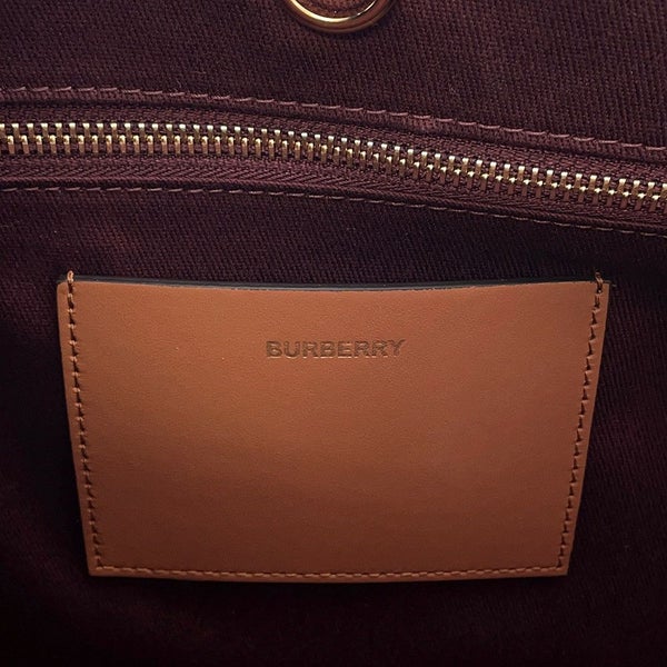 バーバリー トートバッグ フレヤトート ミディアム PVC/レザー 8097568 BURBERRY 2wayショルダーバッグ