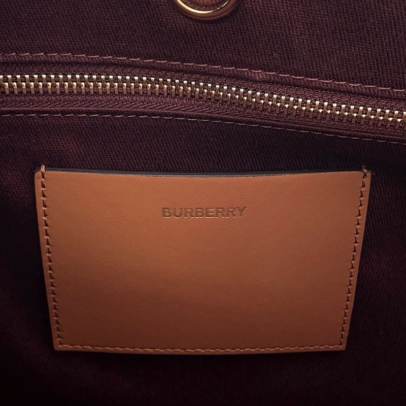 バーバリー トートバッグ フレヤトート ミディアム PVC/レザー 8097568 BURBERRY 2wayショルダーバッグ