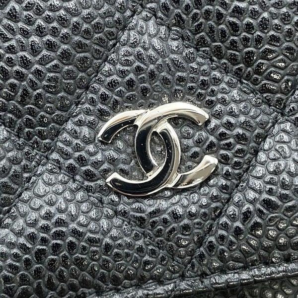 シャネル チェーンウォレット クラシック マトラッセ ココマーク キャビアスキン AP0250 CHANEL 財布 黒