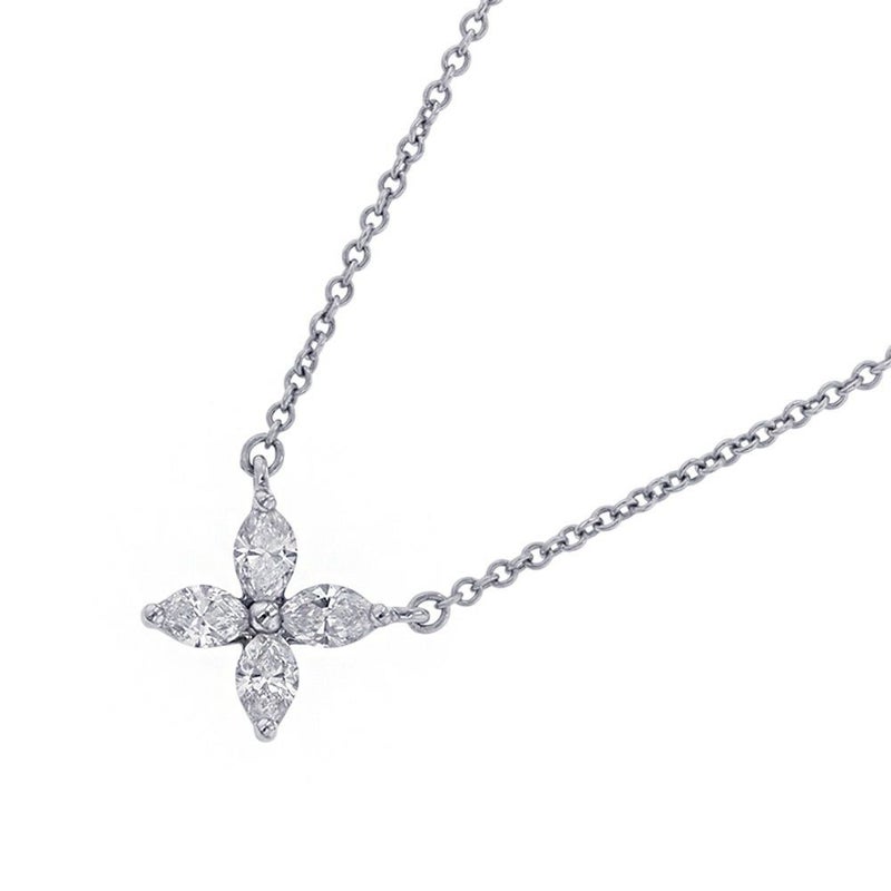 ティファニー ネックレス ビクトリア ペンダント スモール ダイヤモンド 計0.32ct Pt950プラチナ 60011941 Tiffany&Co.