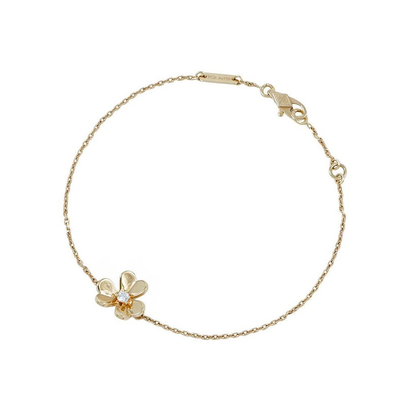 ヴァンクリーフ&アーペル ブレスレット フリヴォル ミニモデル ダイヤモンド 1P 0.05ct K18YGイエローゴールド VCARP0J200