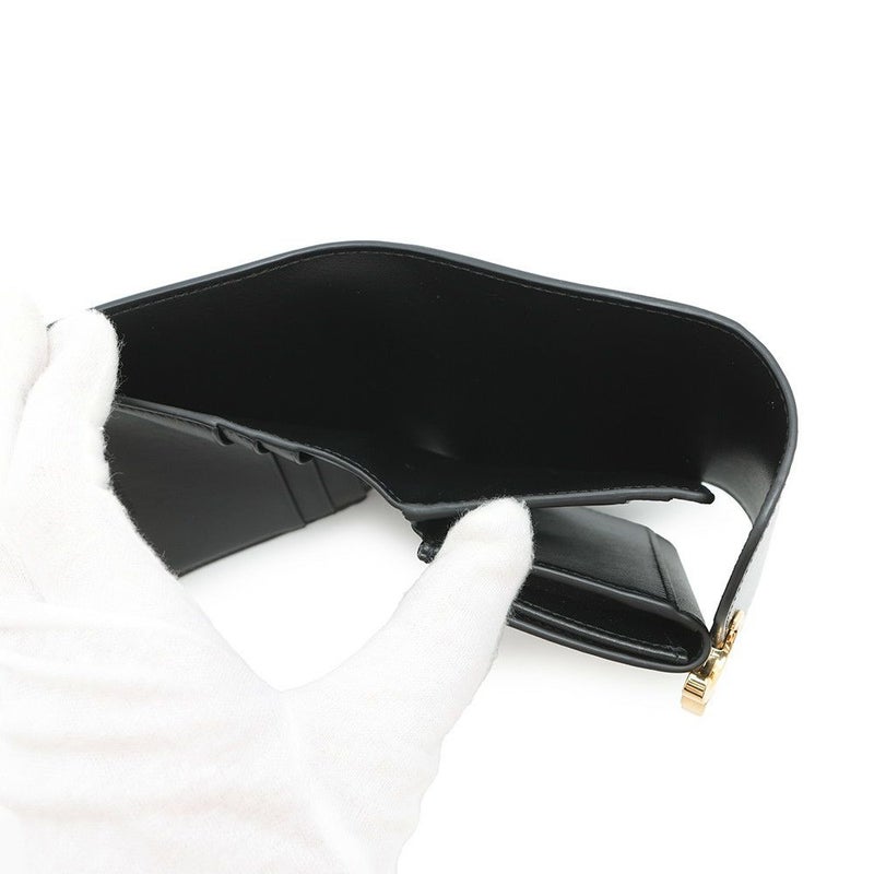 セリーヌ 三つ折り財布 トリオンフ スモール フラップウォレット 10D783 CELINE 黒