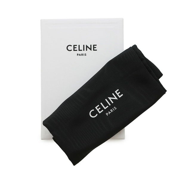 セリーヌ 三つ折り財布 トリオンフ スモール フラップウォレット 10D783 CELINE 黒