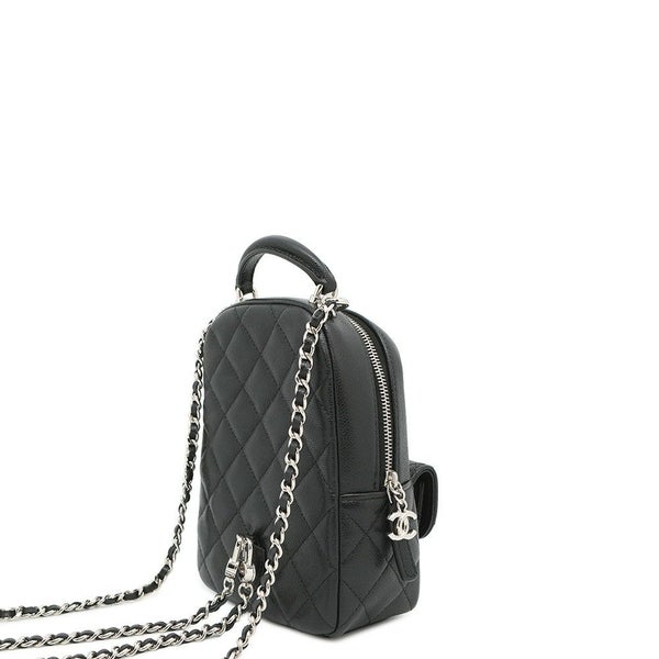 シャネル リュック マトラッセ ココマーク タイムレスクラシック ミニ キャビアスキン AP3753 バッグ バックパック 黒 2way