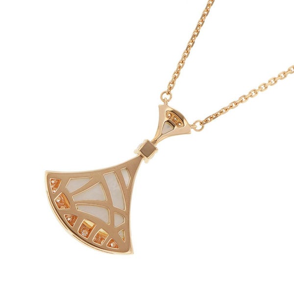 ブルガリ ネックレス ディーヴァ ドリーム ネックレス マザーオブパール ダイヤモンド 0.28ct 356452 BVLGARI ペンダント