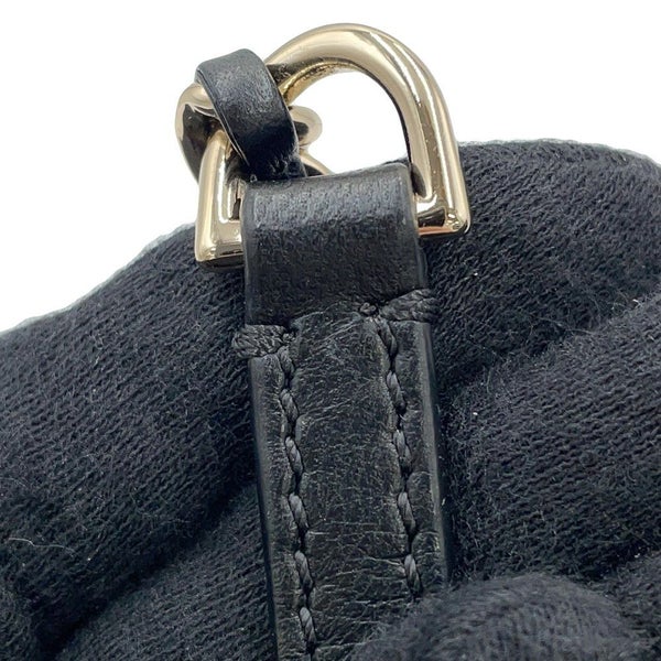 シャネル チェーンショルダーバッグ ミニ マトラッセ ココマーク ラムスキン AS1693 CHANEL 2way 黒