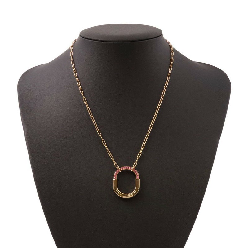 ティファニー ネックレス ティファニー ロック ペンダント ミディアム ピンクサファイヤ 計0.42ct K18PGピンクゴールド 73965950