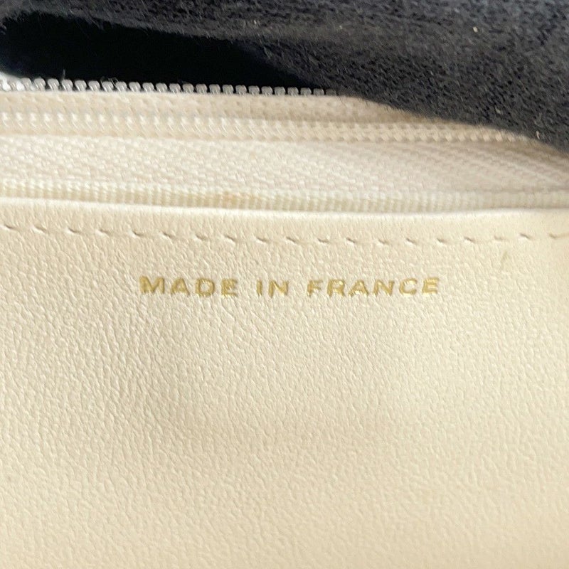シャネル チェーンウォレット マトラッセ ココマーク ラムスキン AP3035 CHANEL 財布 白