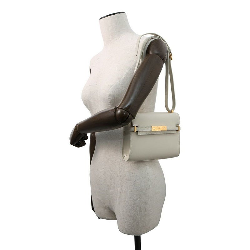 サンローランパリ ショルダーバッグ マンハッタン ミニ レザー 727766 SAINT LAURENT PARIS 白