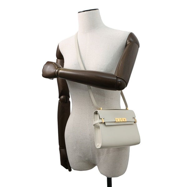 サンローランパリ ショルダーバッグ マンハッタン ミニ レザー 727766 SAINT LAURENT PARIS 白