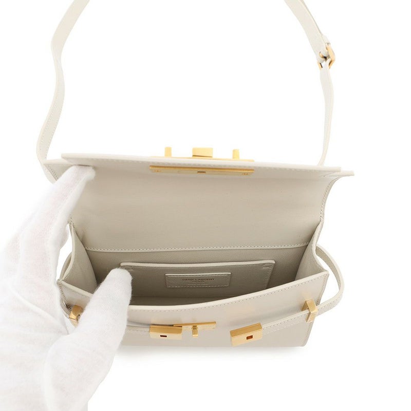 サンローランパリ ショルダーバッグ マンハッタン ミニ レザー 727766 SAINT LAURENT PARIS 白