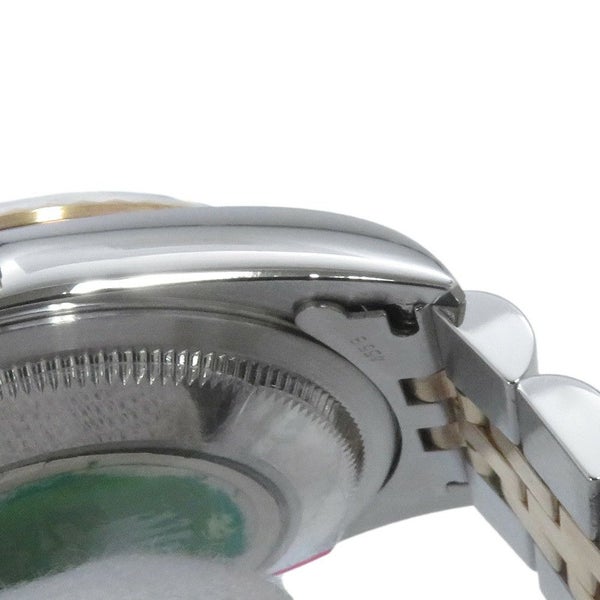 ロレックス デイトジャスト T番 SS/K18YG 16233G ROLEX 腕時計 黒文字盤 10Pダイヤ