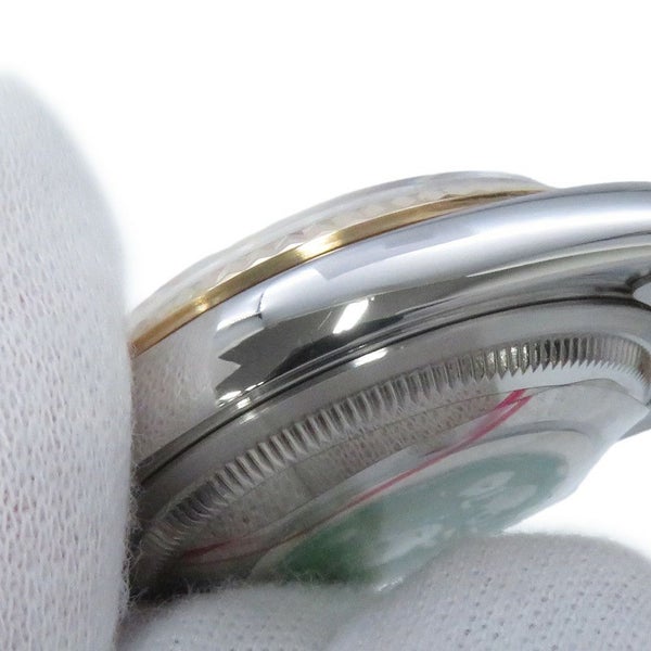 ロレックス デイトジャスト T番 SS/K18YG 16233G ROLEX 腕時計 黒文字盤 10Pダイヤ