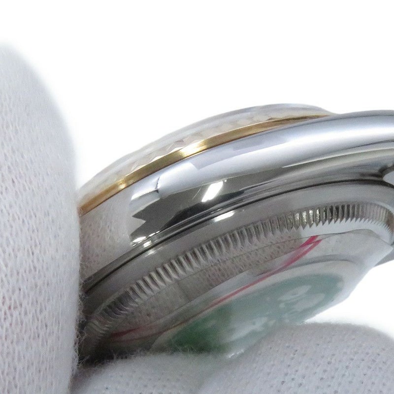 ロレックス デイトジャスト T番 SS/K18YG 16233G ROLEX 腕時計 黒文字盤 10Pダイヤ