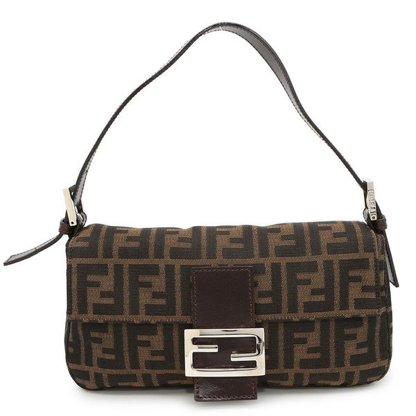 フェンディ ハンドバッグ ズッカ柄 マンマバケット キャンバス レザー 33492 FENDI ワンショルダー