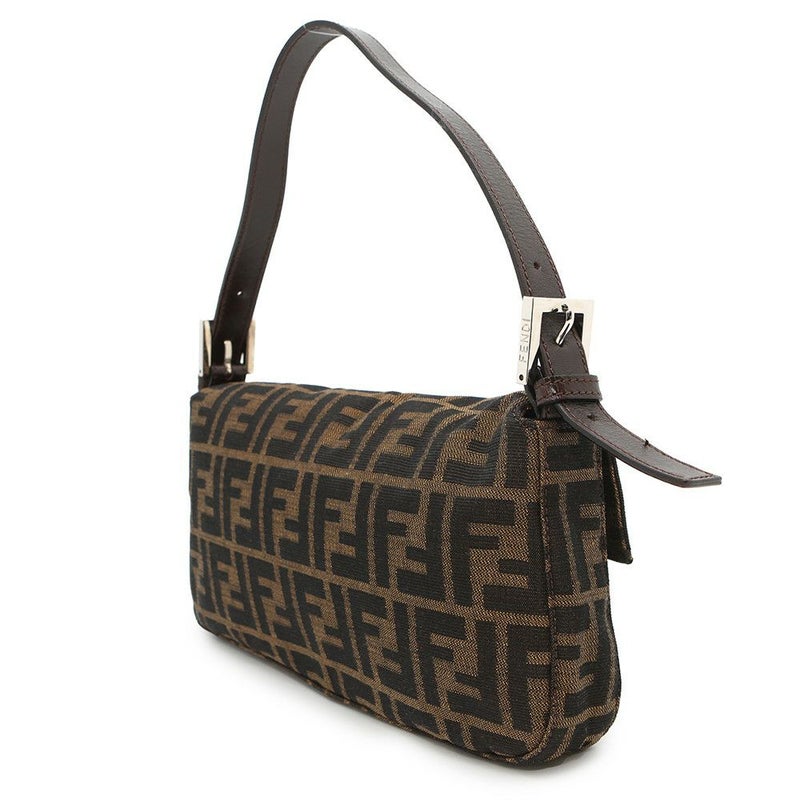 フェンディ ハンドバッグ ズッカ柄 マンマバケット キャンバス レザー 33492 FENDI ワンショルダー