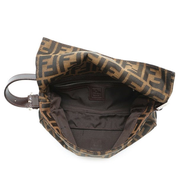 フェンディ ハンドバッグ ズッカ柄 マンマバケット キャンバス レザー 33492 FENDI ワンショルダー