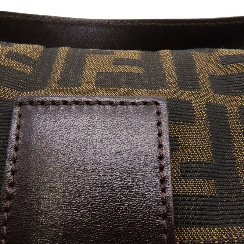 フェンディ ハンドバッグ ズッカ柄 マンマバケット キャンバス レザー 33492 FENDI ワンショルダー