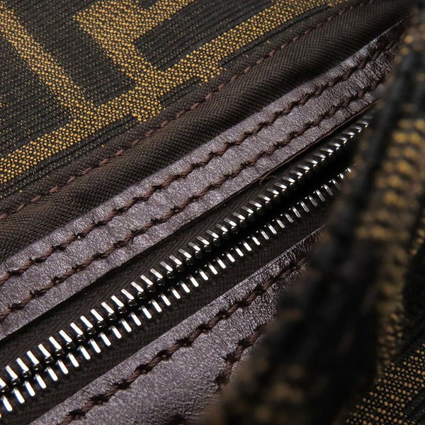 フェンディ ハンドバッグ ズッカ柄 マンマバケット キャンバス レザー 33492 FENDI ワンショルダー