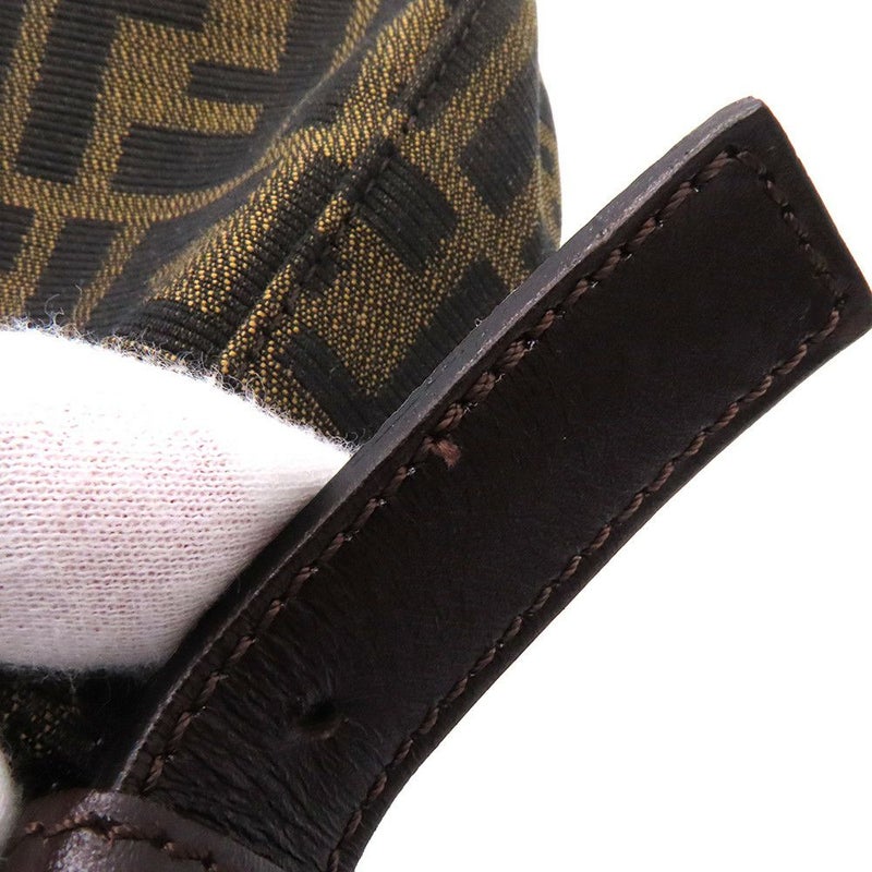 フェンディ ハンドバッグ ズッカ柄 マンマバケット キャンバス レザー 33492 FENDI ワンショルダー