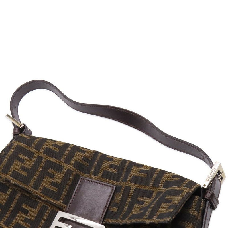 フェンディ ハンドバッグ ズッカ柄 マンマバケット キャンバス レザー 33492 FENDI ワンショルダー