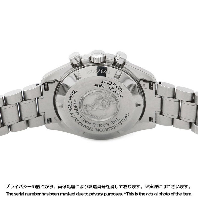 オメガ スピードマスター アポロ11号月面着陸30周年記念 世界9999本限定 3560.50 OMEGA 腕時計 黒文字盤