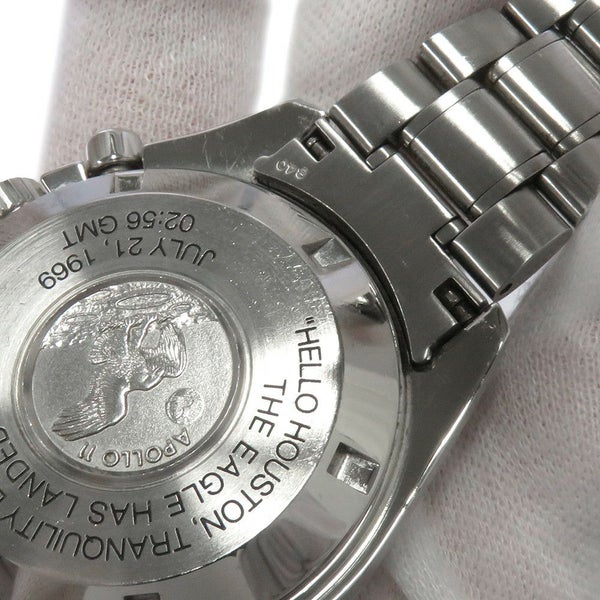 オメガ スピードマスター アポロ11号月面着陸30周年記念 世界9999本限定 3560.50 OMEGA 腕時計 黒文字盤