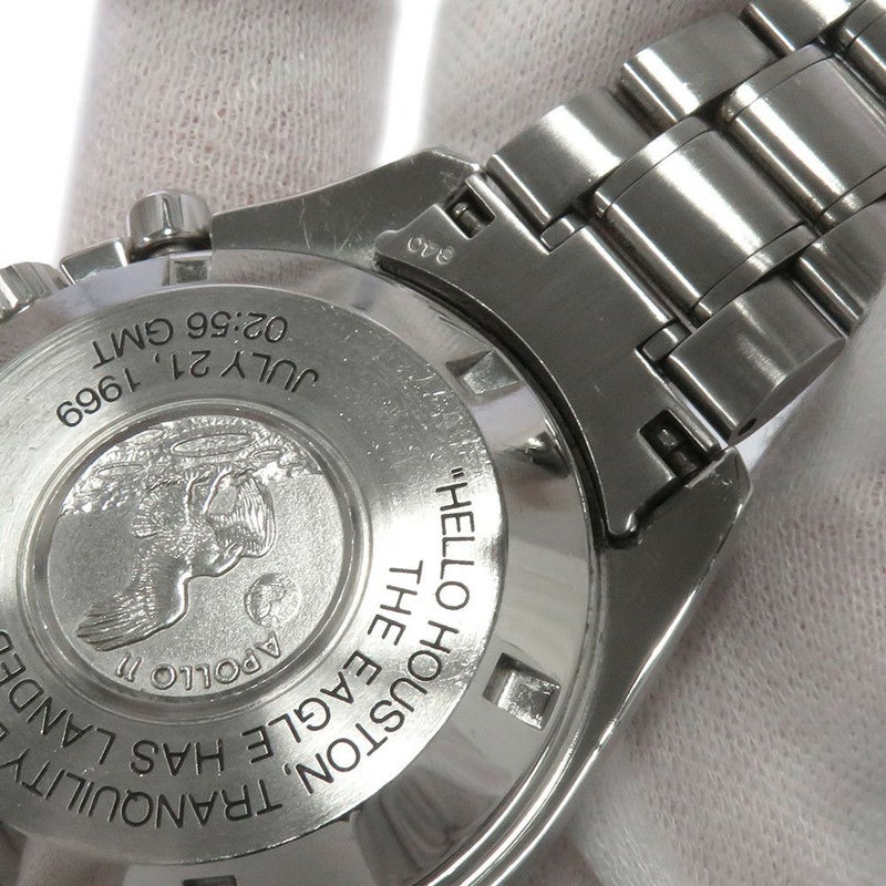 オメガ スピードマスター アポロ11号月面着陸30周年記念 世界9999本限定 3560.50 OMEGA 腕時計 黒文字盤