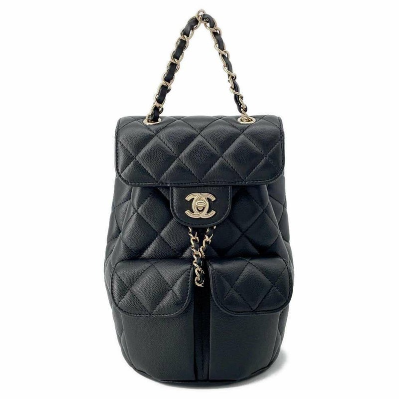 シャネル リュック マトラッセ ココマーク キャビアスキン AS3290 CHANEL バッグ バックパック 黒